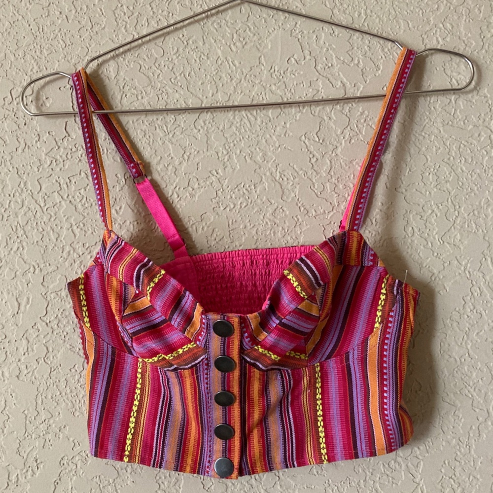 Small Button-up Crop Top